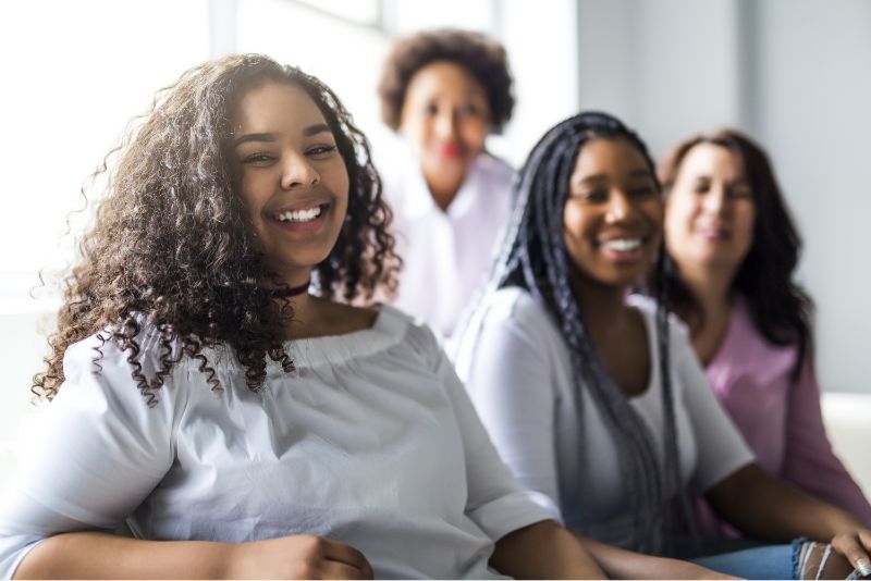 Women in a group